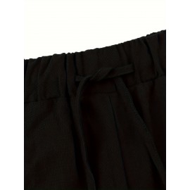 Men's Casual Haren Pants, Relaxed Fit, Solid Color Men's Casual Haren Pants, Relaxed Fit, Solid Color