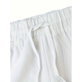 Men's Casual Haren Pants, Relaxed Fit, Solid Color Men's Casual Haren Pants, Relaxed Fit, Solid Color