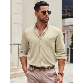 Men'S Long Sleeve Wrinkle Free Shirt Casual Button Down Shirt for Men Untucked Shirts with Pocket Men'S Long Sleeve Wrinkle Free Shirt Casual Button Down Shirt for Men Untucked Shirts with Pocket