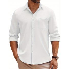 Men'S Long Sleeve Wrinkle Free Shirt Casual Button Down Shirt for Men Untucked Shirts with Pocket Men'S Long Sleeve Wrinkle Free Shirt Casual Button Down Shirt for Men Untucked Shirts with Pocket