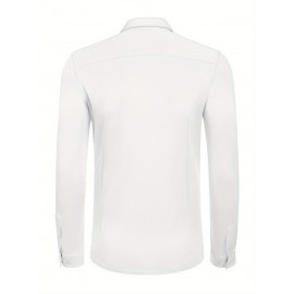 Men'S Long Sleeve Wrinkle Free Shirt Casual Button Down Shirt for Men Untucked Shirts with Pocket Men'S Long Sleeve Wrinkle Free Shirt Casual Button Down Shirt for Men Untucked Shirts with Pocket