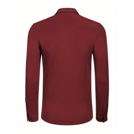 Men'S Long Sleeve Wrinkle Free Shirt Casual Button Down Shirt for Men Untucked Shirts with Pocket Men'S Long Sleeve Wrinkle Free Shirt Casual Button Down Shirt for Men Untucked Shirts with Pocket