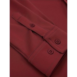 Men'S Long Sleeve Wrinkle Free Shirt Casual Button Down Shirt for Men Untucked Shirts with Pocket Men'S Long Sleeve Wrinkle Free Shirt Casual Button Down Shirt for Men Untucked Shirts with Pocket