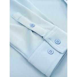 Men'S Long Sleeve Wrinkle Free Shirt Casual Button Down Shirt for Men Untucked Shirts with Pocket Men'S Long Sleeve Wrinkle Free Shirt Casual Button Down Shirt for Men Untucked Shirts with Pocket