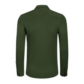 Men'S Long Sleeve Wrinkle Free Shirt Casual Button Down Shirt for Men Untucked Shirts with Pocket Men'S Long Sleeve Wrinkle Free Shirt Casual Button Down Shirt for Men Untucked Shirts with Pocket