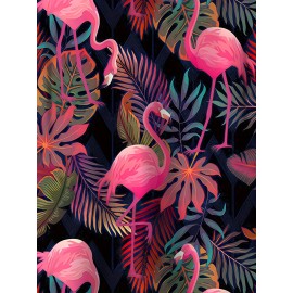 Men's 3D Flamingo Pattern Print Short Sleeve Lapel Shirt Top, Casual Button Up Shirt For Summer Daily Wear And Vacation Resorts Men's 3D Flamingo Pattern Print Short Sleeve Lapel Shirt Top, Casual Button Up Shirt For Summer Daily Wear And Vacation Resorts