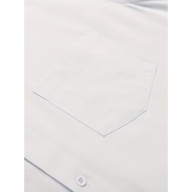 Men's Casual Button Down Cotton Shirts Short Sleeve Band Collar Beach Summer Shirt Tops Men's Casual Button Down Cotton Shirts Short Sleeve Band Collar Beach Summer Shirt Tops