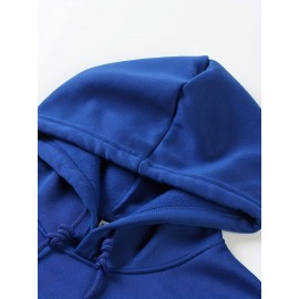 Men's Polyester Hooded Sweatshirt with Geometric Leaf Applique, Sports Style Active Hoodie with Slight Stretch, Regular Fit Knit Fabric Pullover - Casual Hip Hop Streetwear Men's Polyester Hooded Sweatshirt with Geometric Leaf Applique, Sports Style Active Hoodie with Slight Stretch, Regular Fit Knit Fabric Pullover - Casual Hip Hop Streetwear