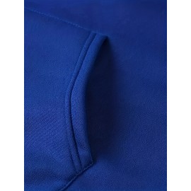 Men's Polyester Hooded Sweatshirt with Geometric Leaf Applique, Sports Style Active Hoodie with Slight Stretch, Regular Fit Knit Fabric Pullover - Casual Hip Hop Streetwear Men's Polyester Hooded Sweatshirt with Geometric Leaf Applique, Sports Style Active Hoodie with Slight Stretch, Regular Fit Knit Fabric Pullover - Casual Hip Hop Streetwear