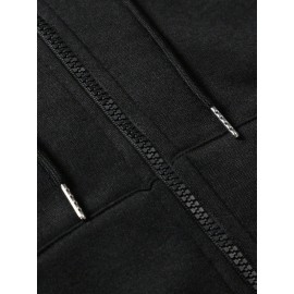 Men's Fashion Cross Print Long Sleeve Hoodie - Classic Zip-Up Design, Casual Style, Ideal For Fall And Winter Men's Fashion Cross Print Long Sleeve Hoodie - Classic Zip-Up Design, Casual Style, Ideal For Fall And Winter