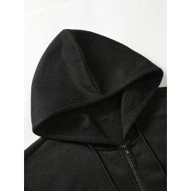 Men's Fashion Cross Print Long Sleeve Hoodie - Classic Zip-Up Design, Casual Style, Ideal For Fall And Winter Men's Fashion Cross Print Long Sleeve Hoodie - Classic Zip-Up Design, Casual Style, Ideal For Fall And Winter