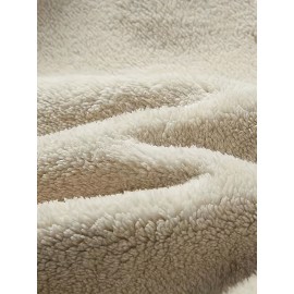 Men's Cozy Fleece-Lined Stand Collar Sweatshirt - Casual Cotton Blend, Long Sleeve Pullover for Fall & Winter Men's Cozy Fleece-Lined Stand Collar Sweatshirt - Casual Cotton Blend, Long Sleeve Pullover for Fall & Winter