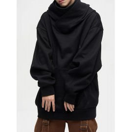 Men'S High Street Heavy Industry Plush American Style Hoodie Ninja Function Oversize Shoulder Pullover Novelty Hoodie Hoodie Men'S High Street Heavy Industry Plush American Style Hoodie Ninja Function Oversize Shoulder Pullover Novelty Hoodie Hoodie