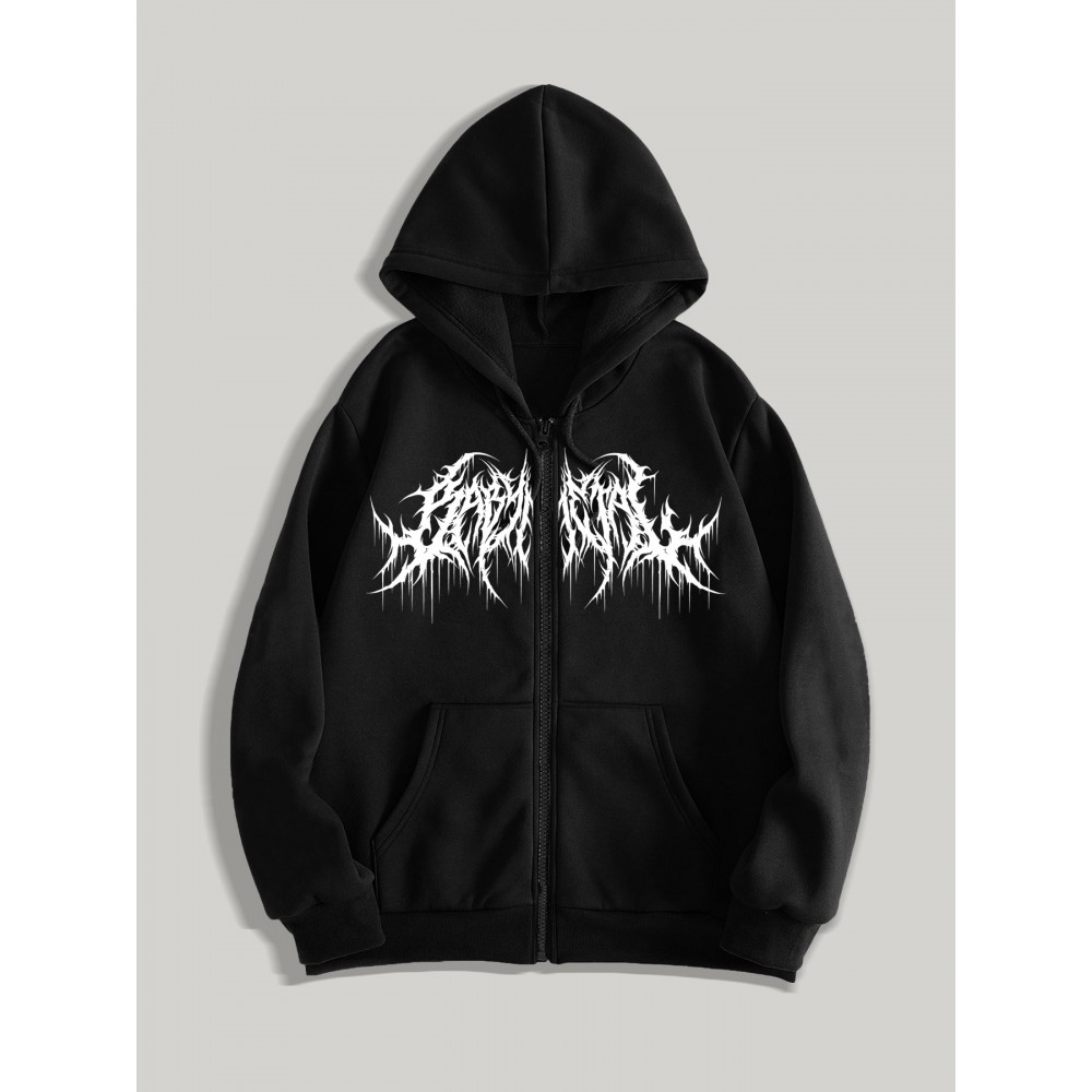 Men's Gothic Thorns Graphic Hoodie - Fall/Winter Casual Knit Fabric Zip-Up Hooded Sweatshirt with Geometric Pattern - 100% Polyester Slight Stretch Regular Fit Men's Gothic Thorns Graphic Hoodie - Fall/Winter Casual Knit Fabric Zip-Up Hooded Sweatshirt with Geometric Pattern - 100% Polyester Slight Stretch Regular Fit